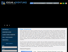 Tablet Screenshot of edgaradventures.com